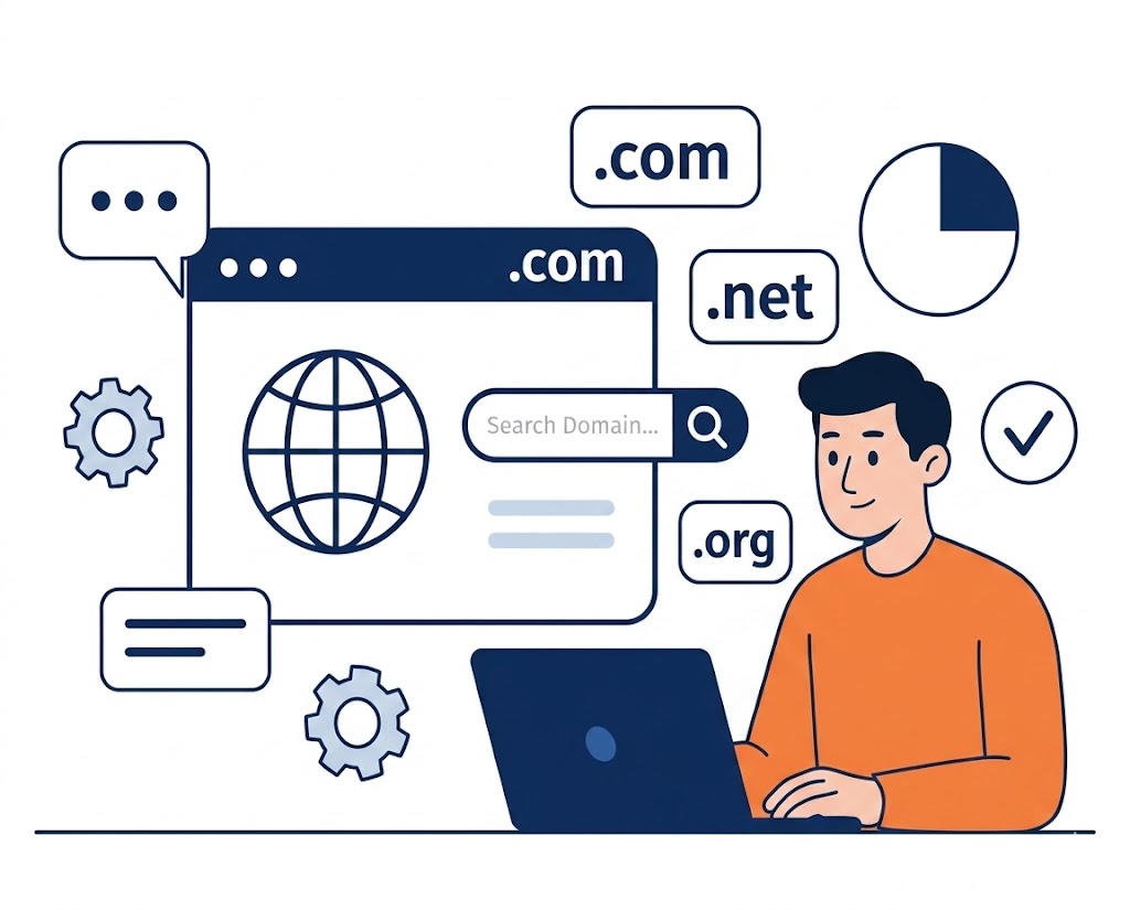 Find Domain Illustration